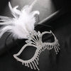 Carnival Feather Masquerade Jewelry Mask
