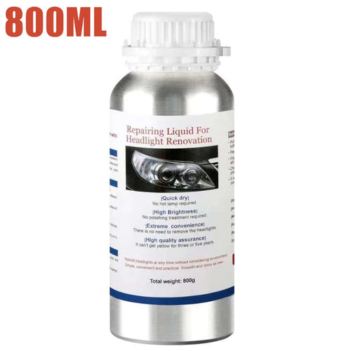 800ML Car Headlight Repair Fluid Headlight Polishing Restoration Polishing The Headlights