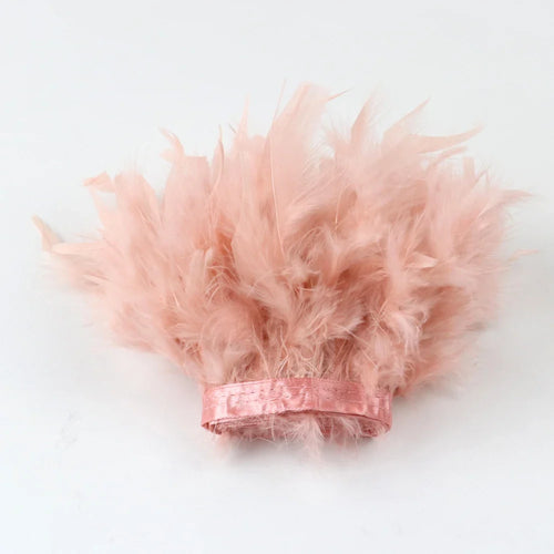 Multicolor Turkey Feather Trim Fringe Fluffy Ribbon