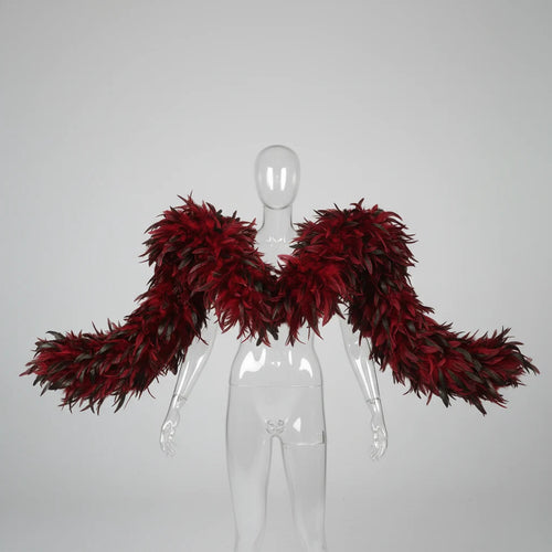 Natural Fluffy Rooster Feather Marabou Boa