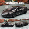 1/36 McLaren 600LT Toy Car For Children RMZ City Diecast Miniature Vehicle Model Super Pull Back Car Collection Gift for Boys