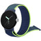 dark blue and lime green