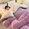 New Super Thick Winter Warm Blanket for Bed Artificial Lamb Cashmere Weighted Blankets Soft Comfortable Warmth Quilt Comforter