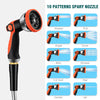 100/50/25FT Stainless Steel Garden Water Hose Mutifunctional Household Car Washing Yard Water Sprayer Pipe Tube Nozzle Sprinkle
