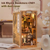 CUTEBEE Book Nook Kit DIY Doll House with LED Light Bookshelf Insert Eternal Bookstore Model Collection Series For Birthday Gift