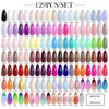 LILYCUTE 125/66/60PCS Colorful Gel Nail Polish Set Glitter Gel Varnish Nail Semi Permanent UV Gel Soak Off Nail Art Manicure Kit