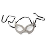 Sparkling Rhinestone Masquerade Face Mask – Breathable Crystal Veil Headwear for Banquets, Festivals & Halloween Costumes