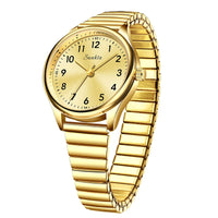 Gold Stainless Steel Women's Watch Quartz Minimalist