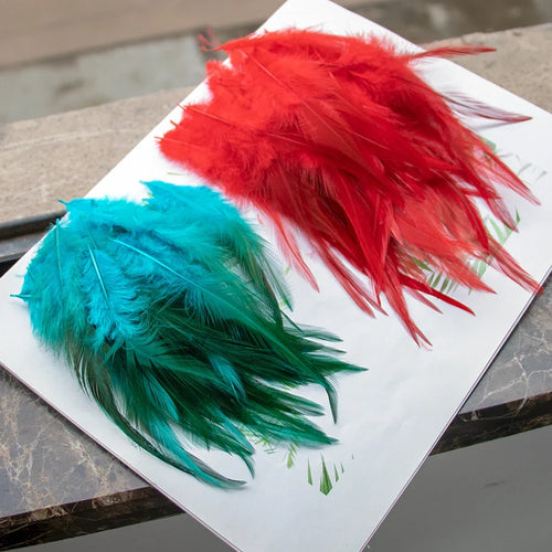 Natural Rooster Craft Feathers Bulk Pack