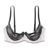 Lace Underwire Half-Cup Balconette Bra