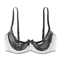 Lace Underwire Half-Cup Balconette Bra