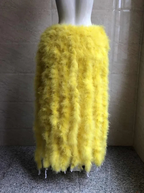 Long Feather Bustle Skirt Costume Accessory