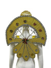Sequined Butterfly-Style Costume Backpiece with Draped Chain