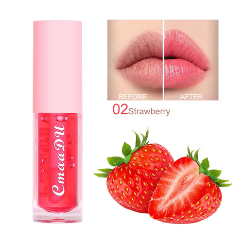 Hydrating Lip Oil-Berry Involved Moisturizing Clear Lip Gloss Plumping Non-Sticky Lip Care High Shine Finish Nourishing Fruit E