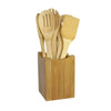 6 Pieces Bamboo Spoon Spatula Kitchen Utensil Wooden Cooking Tool Mixing Set EzBuyCo