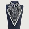 Rhinestone Tassel Fringe Necklace