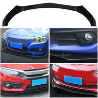 Front Bumper Lip Splitter Spoiler Adjustable Front Bumper Body Kit For Car Lightweight Front Body Shovel Anti-Collision Bumper