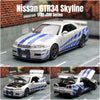 1/32 Nissan Skyline GTR R35 Nismo GT3 Racing Toy Car Model For Children RMZ CiTY Diecast Alloy Miniature Sound Light Collection