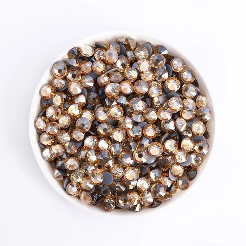 SS3-SS30 Yellow Series Hot-Fix Glass Flat Back Rhinestones