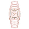 Women's White Ceramic Crystal Bracelet Watch Quartz Gift