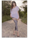 Hollow Out Buckle Shaper Oil Shiny Leggings Garter Belt Pencil Pants