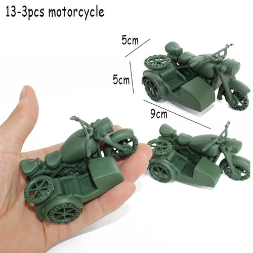 Toy Model Action Figure Plastic Soldiers Model Men Figures 12 Poses Soldiers Aircraft Tanks Turret Children Boy Gift