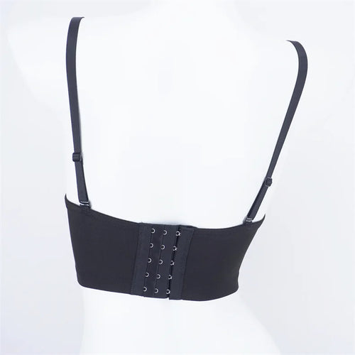 Rhinestone Beaded Bustier Corset Crop Top High Fashion Evening Party Bralette