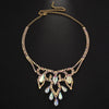 AB Rhinestone Water Drop Necklace