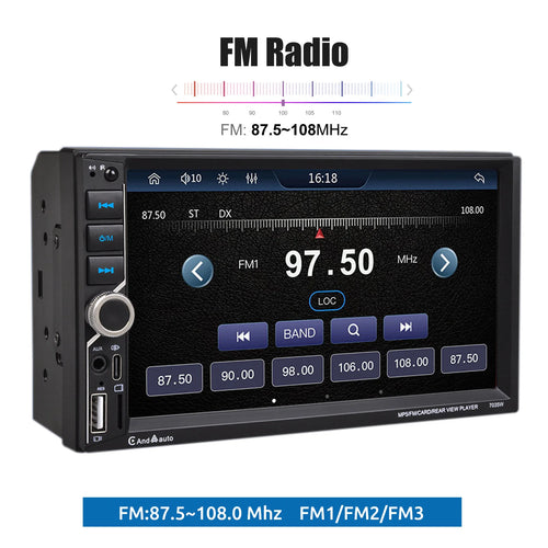 ESSGOO 2 DIN 7 Inch Car Stereo - Apple CarPlay, Android Auto, IPS Touch Screen