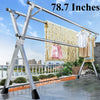 78.7 Inches Folding Outdoor Indoor, Drying Rack Clothing Collapsible, Foldable Laundry Drying Rack, Heavy Duty Stainless Steel