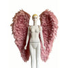 Large Feather Angel Wings Backpiece with Shoulder Straps