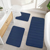 3 Pcs Bathroom Rug Set Soft Foot Mat Absorbent Memory Foam Dry Fast Non-slip Floor Kitchen Shower Room Doormat Toilet Floor Mat