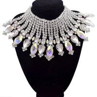 Radiating Statement Rhinestone Crystal Necklace