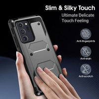 For Samsung Galaxy Note 20/Note 20 Ultra 5G Phone Case Shockproof Protective Heavy Duty Rugged Hybrid Cover Gray