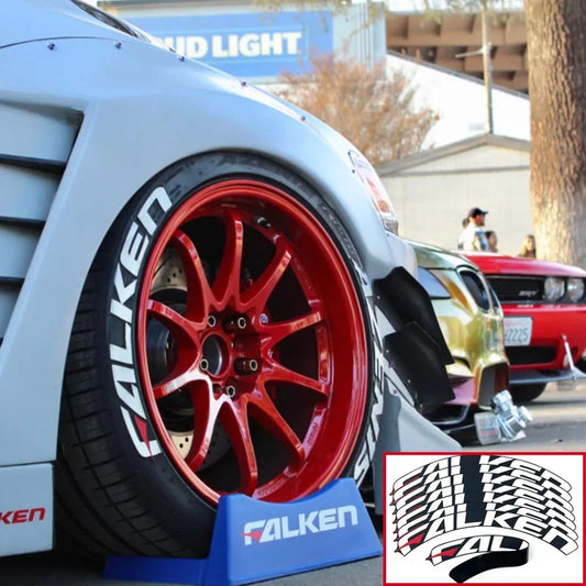 3D tire letters stickers Car Tyre Stickers Lettering Wheel For FALKEN Logo letters Personalized Universal waterproof sticker.