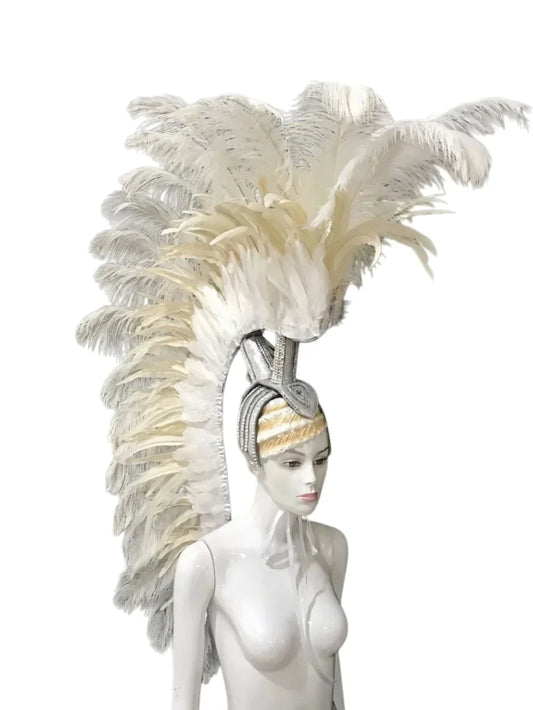 The Stardust Luminary – Premium Feathered Carnival & Samba Halo Headdress