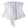 24 Steel Bone Underbust Corset Heavy Duty Waist Trainer Cincher Bustier