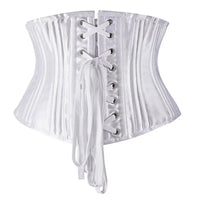 24 Steel Bone Underbust Corset Heavy Duty Waist Trainer Cincher Bustier