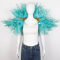 Festival Carnival Feather Shawl