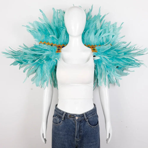 Festival Carnival Feather Shawl