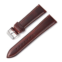 Polar Leather Watch Strap Vintage Oil Wax Cowhide With Pin Buckle, Unisex