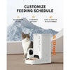 Automatic Pet Feeder with Camera, 1080P HD Video with Night Vision, 2.4G WiFi Cat Dog Feeder with 2-Way Audio,Smart App Control