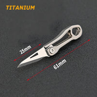 Titanium Alloy TC4 Mini Folding Knife EDC Portable Keychain Pendant Knife Express Unpacking Pocket Knife Gift EDC Tool