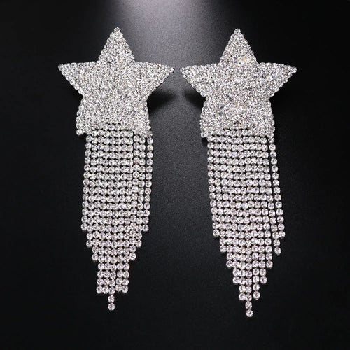 Dazzling Crystal Tassel Nipple Pasties & Statement Chest Body Jewelry