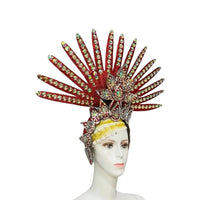 Brazil Rio Spanish Cuba Santiago Havana Venice Dionysia carnival Float Mask dress masque ball costume samba Golden Crown