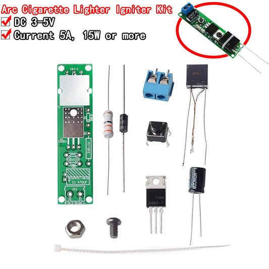 DC3-5V DIY Kit Генератор високої напруги Arc Igniter Lighter Kit for DIY Electronic Production Suite