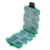 10 Compartments Mini Fishing Tackle Box Fish Lures Square Case Fishing Hooks Holder Accessories Baits Plastic Storage