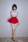 Ice Silk High-Waist Split Flared Mini Shorts High-Stretch Micro Hot Pants