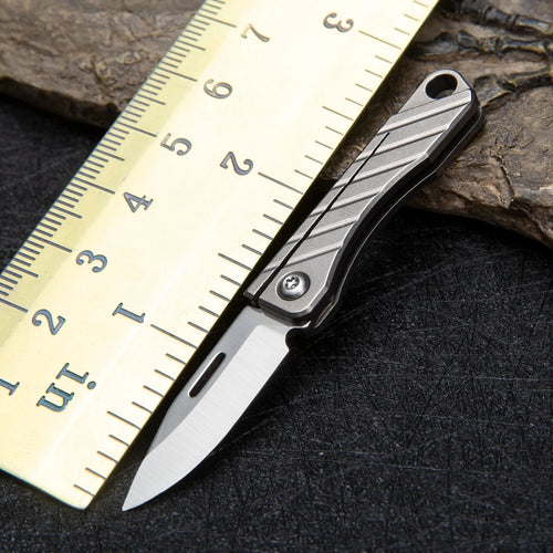 Titanium Alloy TC4 Mini Folding Knife EDC Portable Keychain Pendant Knife Express Unpacking Pocket Knife Gift EDC Tool