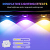 100ft 60-Light Smart RGB LED Eaves Lighting LED light strip - 75 Color Modes, Remote & App Control, Waterproof Outdoor Dec